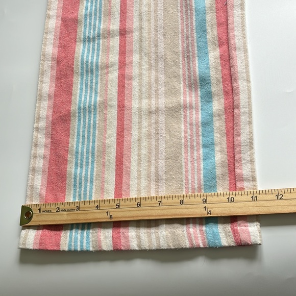 Robert Louis Linen Rayon Blend Cropped Striped Jumpsuit - Picture 9 of 9